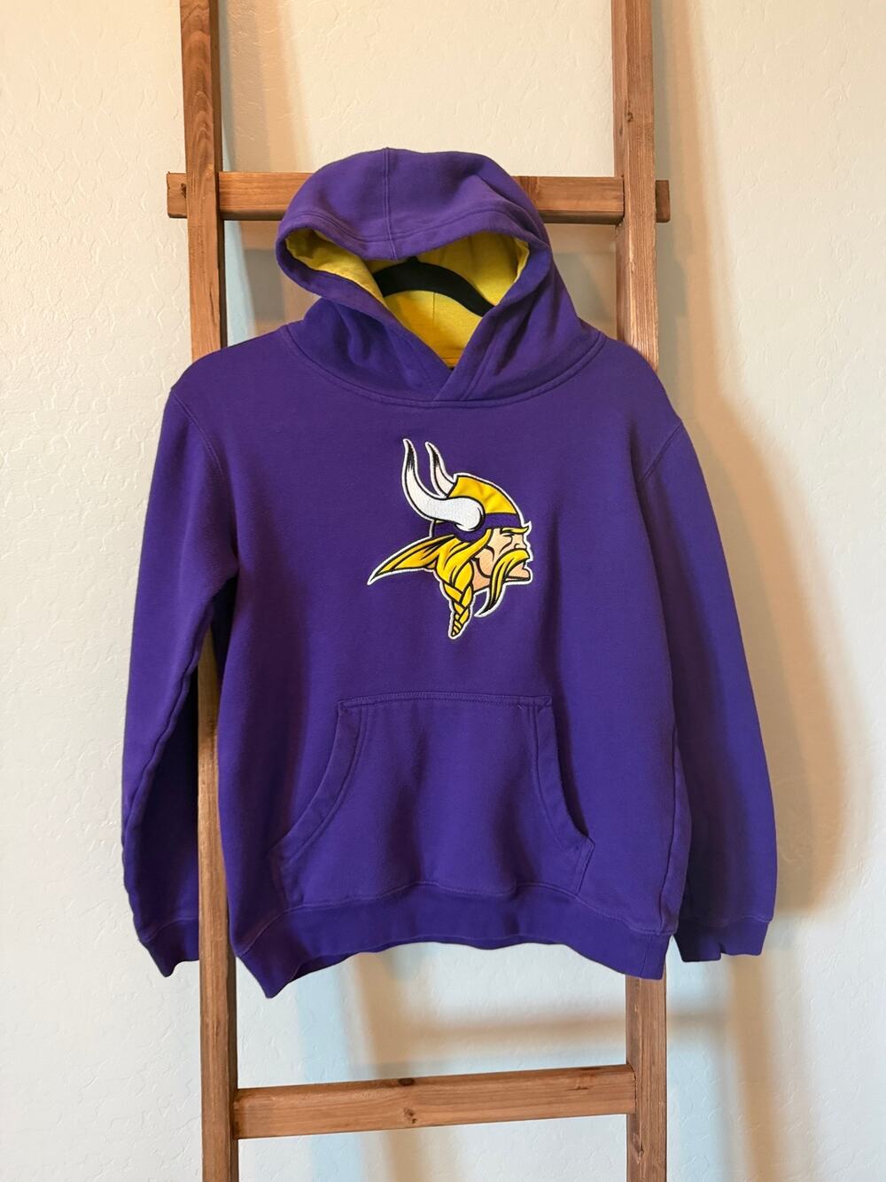 Minnesota Vikings Youth Large Purple Hoodie NFL Team Apparel